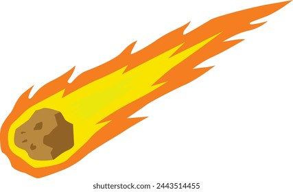 Comet space falling down fast