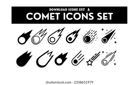 comet, Space and planets line icons set with editable stroke. Astronomy pictograms pack. UFO, sun, rocket, comet simple symbols pack
