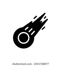 comet speed icon solid style