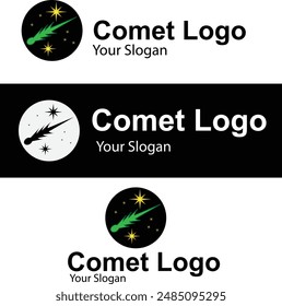 comet themed logo for business or personal use.