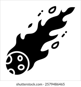 Comet Trail Icon Element For Design