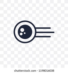 Comet transparent icon. Comet symbol design from Astronomy collection.