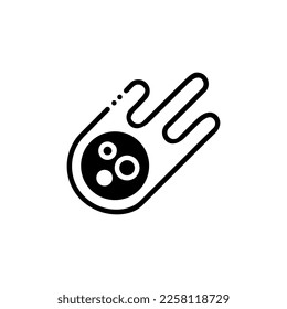 comet vector graphic illustration icon