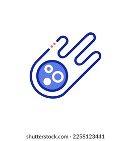 comet vector graphic illustration icon