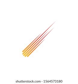 Comet vector icon illustration design template