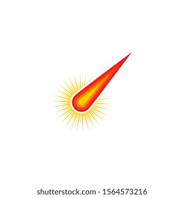 Comet vector icon illustration design template