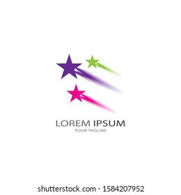 Comet vector icon illustration design template