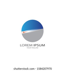 Comet vector icon illustration design template