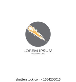 Comet vector icon illustration design template