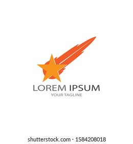 Comet vector icon illustration design template