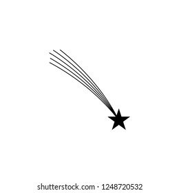 comet vector icon. comet sign on white background. comet icon for web and app