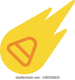comet  Vector illustration on a transparent background. Premium quality symmbols. Line Color vector icons for concept and graphic design. 
