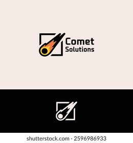 comet vector Logo design template
