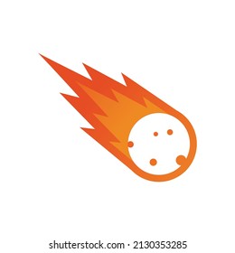 comet vector logo template design