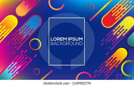 Comets have united and fly to conquer outer space. Abstract background. Vector illustration.