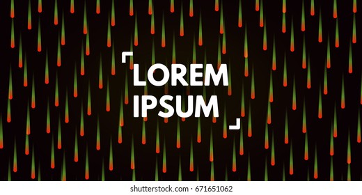 Comets have united and fly to conquer outer space. Abstract particles background. Vector illustration.