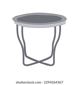 comfor folding table cartoon. metal empty, single chair comfor folding table sign. isolated symbol vector illustration