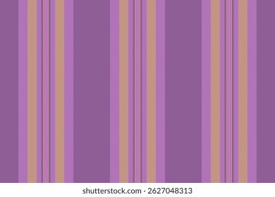 Patrón de tela de fondo de confort, Vertical de textura de Vector vintage. Fuera de las líneas de rayas textiles sin costuras en la paleta de colores púrpura y ámbar.