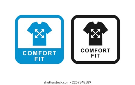 Comfort fit with clothes logo badge design. Suitable for product label