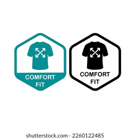 Comfort fit with clothes logo badge design. Suitable for product label