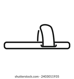Comfort home slippers icon outline vector. Cute foot sleep. Flip object
