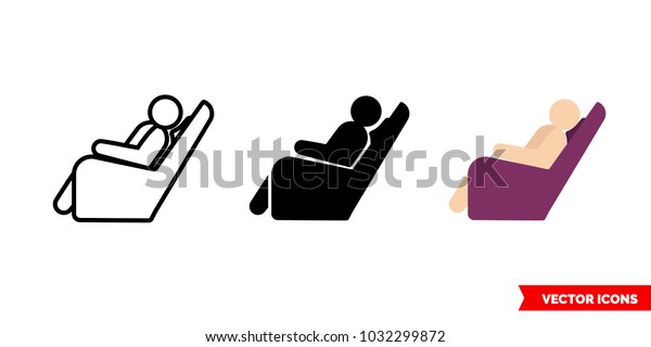 Comfort Icon 3 Types Color Black Stock Vector Royalty Free