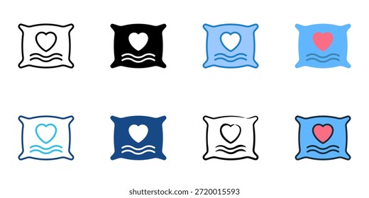 Komfortsymbole setzen eine Sammlung mit mehreren Stilen. Bearbeitbarer Strich 
