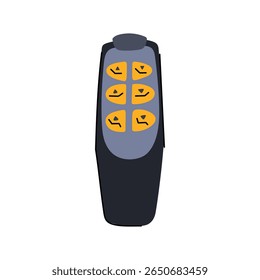 comfort medical bed control cartoon. tilt headrest, footrest siderails, lock brake comfort medical bed control sign. isolated symbol vector illustration