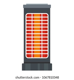 Comfort portable heater icon. Flat illustration of comfort portable heater vector icon for web