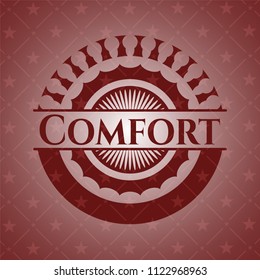 Comfort realistic red emblem