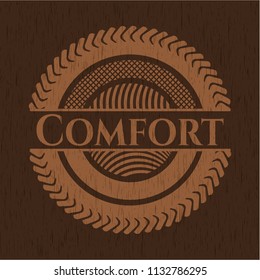 Comfort realistic wood emblem