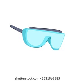 comfort safety glasses medical cartoon. fit secure, anti fog, scratch resistant comfort safety glasses medical sign. isolated symbol vector illustration