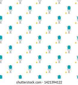 Comfort toilet pattern seamless vector repeat for any web design