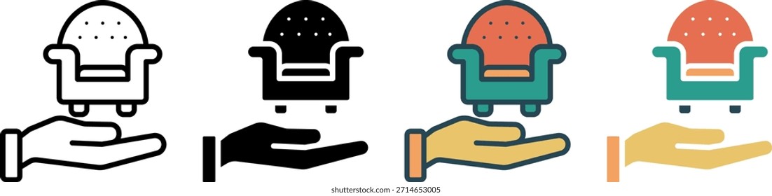 comfort web icon multiple style collection