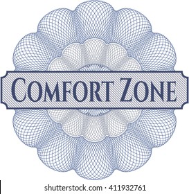 Comfort Zone abstract linear rosette