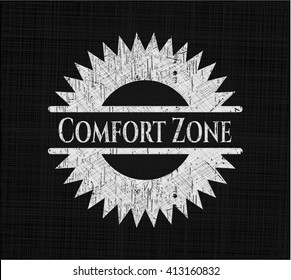 Comfort Zone chalkboard emblem