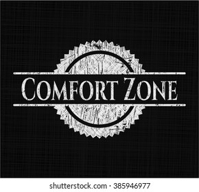 Comfort Zone and chalkboard