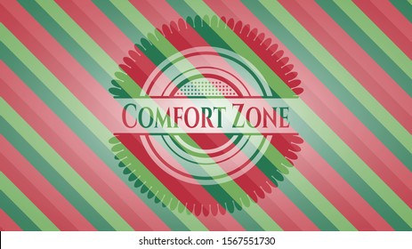 Comfort Zone christmas emblem. Vector Illustration. Detailed.