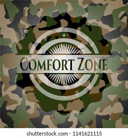 Comfort Zone on camo pattern