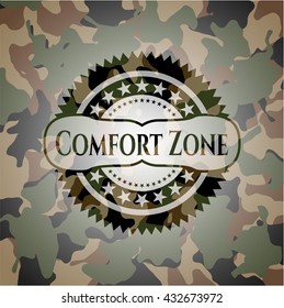 Zona de confort con motivos camuflados