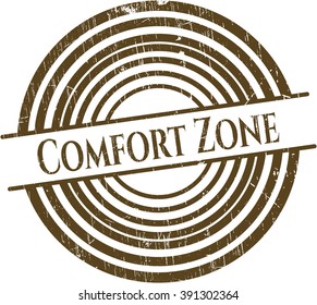 Comfort Zone rubber grunge texture stamp