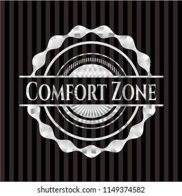 Comfort Zone silver shiny badge