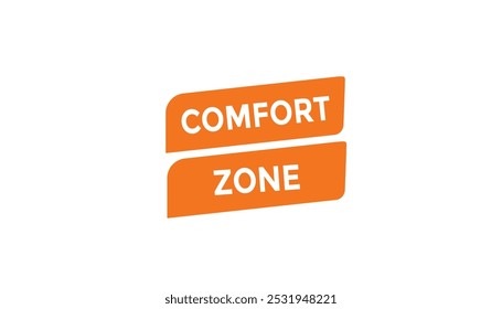 Modelos de banner da Web da zona de conforto. Ilustração de vetor 