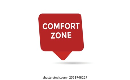Modelos de banner da Web da zona de conforto. Ilustração de vetor 