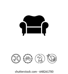 Comfortable Armchair Icon