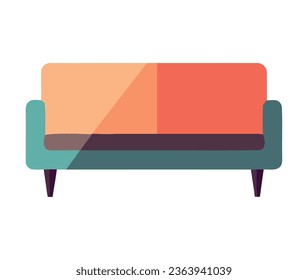 Comfortable armchair with pillow for relaxation over white