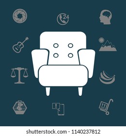 comfortable armchair vector illustration