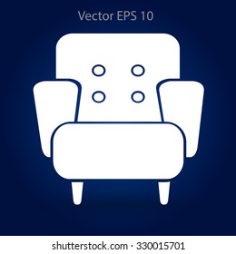 comfortable armchair vector illustration