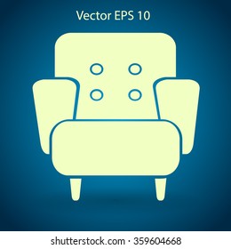 comfortable armchair vector illustration
