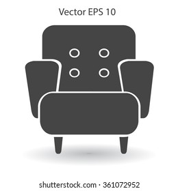 comfortable armchair vector illustration